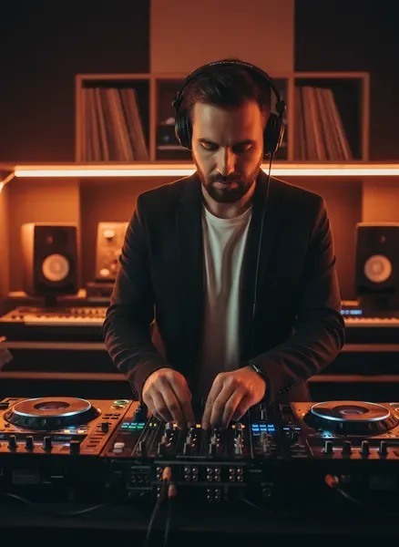 Legato curator in the studio