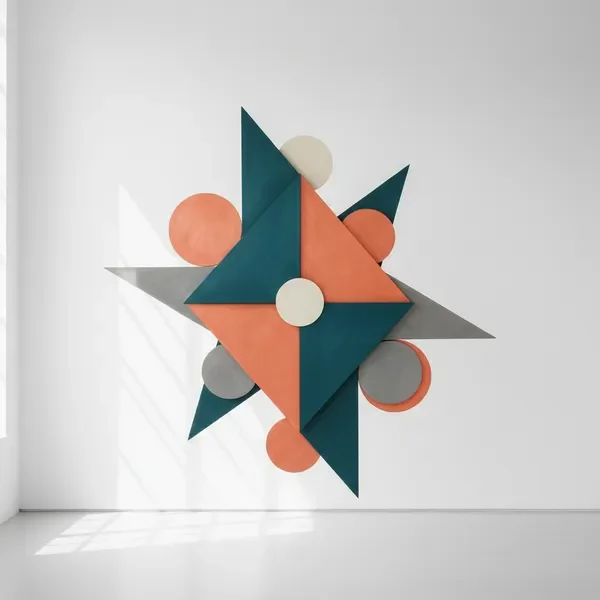 Abstract geometric artwork